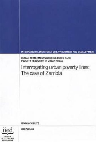 Cover image for Interrogating Urban Poverty Lines: the Case of Zambia