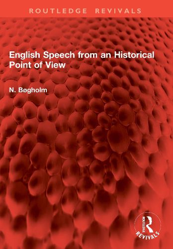 Cover image for English Speech from an Historical Point of View