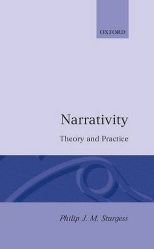 Cover image for Narrativity: Theory and Practice