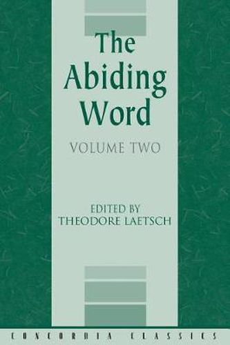 Cover image for The Abiding Word, Volume 2