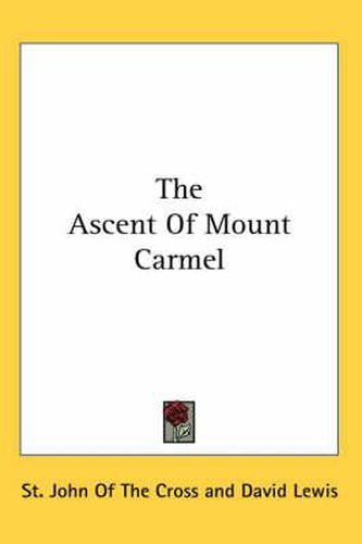 Cover image for The Ascent of Mount Carmel