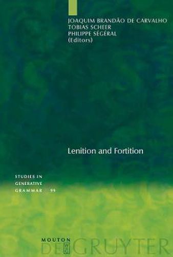 Cover image for Lenition and Fortition