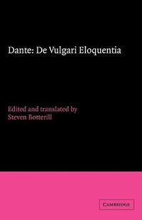 Cover image for Dante: De vulgari eloquentia