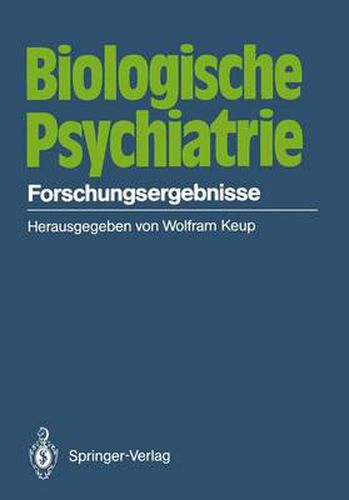 Cover image for Biologische Psychiatrie