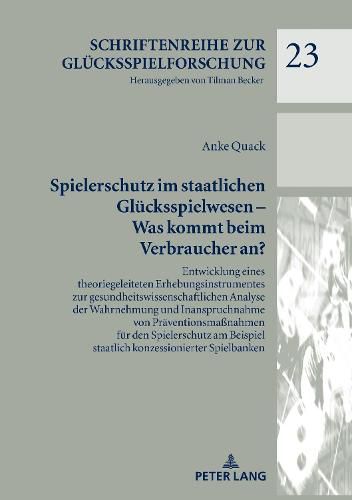 Cover image for Spielerschutz Im Staatlichen Glucksspielwesen - Was Kommt Beim Verbraucher An?