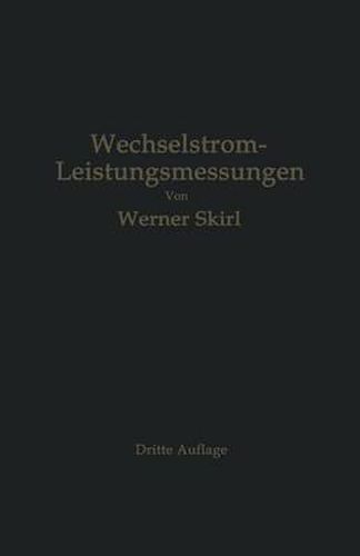 Cover image for Wechselstrom-Leistungsmessungen