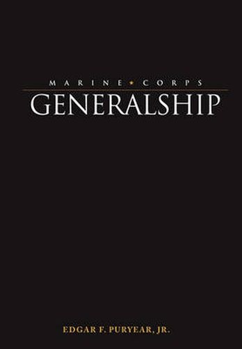 Cover image for Marine Corps Generalship