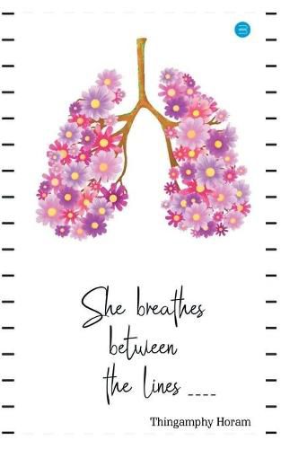 Cover image for She Breathes between the lines