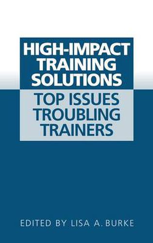 Cover image for High-Impact Training Solutions: Top Issues Troubling Trainers
