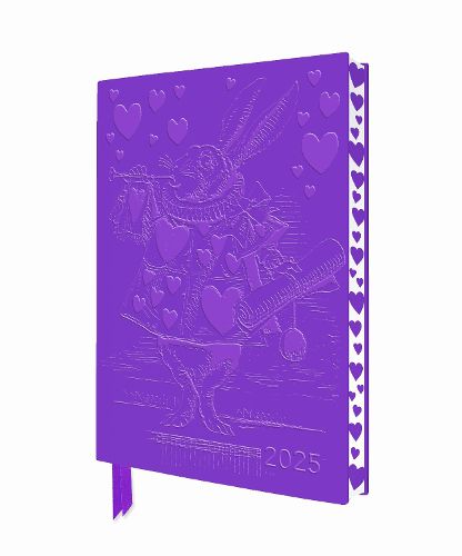 Alice in Wonderland 2025 Artisan Art Vegan Leather Diary Planner - Page to View with Notes