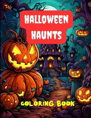 Cover image for Halloween Haunts Coloring Book