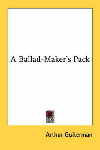 Cover image for A Ballad-Maker's Pack