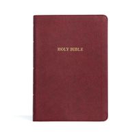 Cover image for KJV Large Print Thinline Bible, Burgundy LeatherTouch