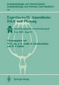 Cover image for Experimentelle Anaesthesie: Ethik und Planung