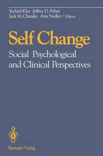 Cover image for Self Change: Social Psychological and Clinical Perspectives