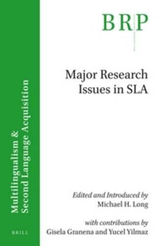 Cover image for Major research issues in SLA