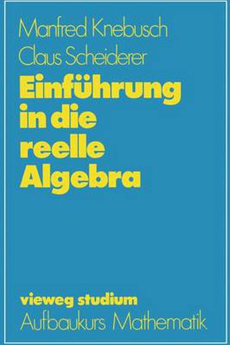 Cover image for Einfuhrung in die reelle Algebra