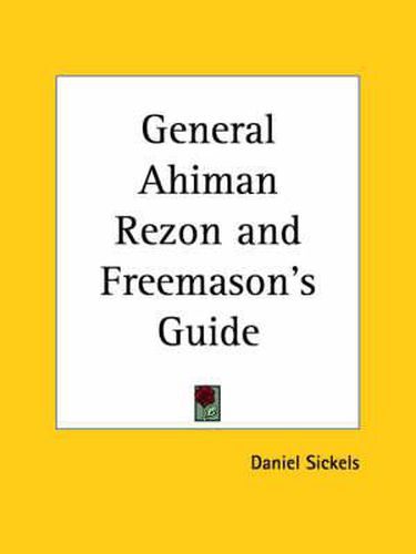 General Ahiman Rezon and Freemason's Guide (1868)