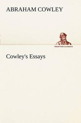 Cover image for Cowley's Essays