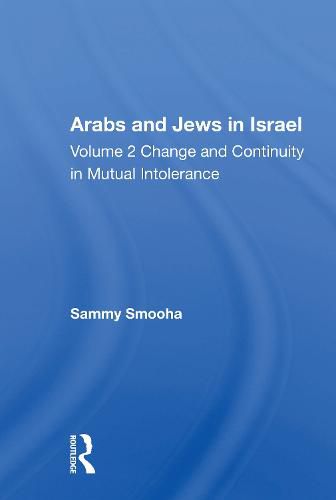 Cover image for Arabs And Jews In Israel/two Volume Set