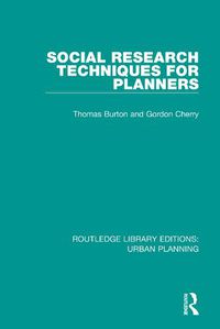 Cover image for Social Research Techniques for Planners