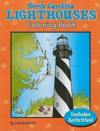 Cover image for North Carolina Lighthouses Coloring Book