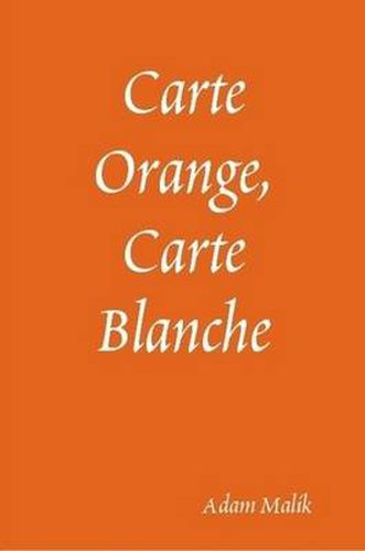 Cover image for Carte Orange, Carte Blanche