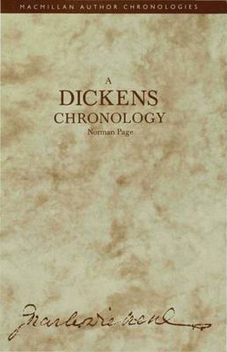 Cover image for A Dickens Chronology