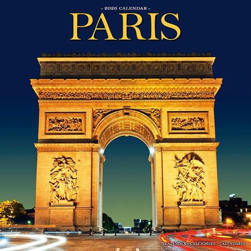 Cover image for Paris Calendar 2026 Square Travel Wall Calendar - 16 Month