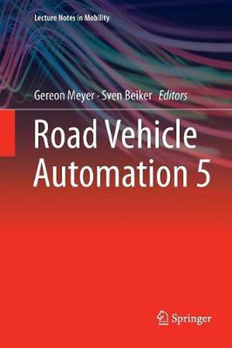 Cover image for Road Vehicle Automation 5