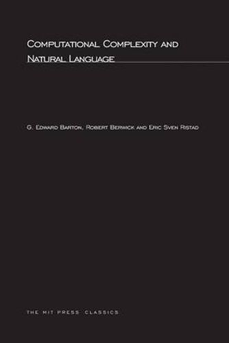 Cover image for Computational Complexity and Natural Language