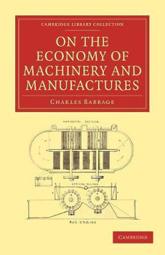 Cover image for On the Economy of Machinery and Manufactures