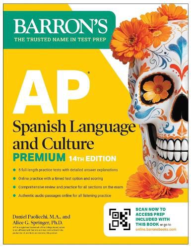 Cover image for AP Spanish Language and Culture Premium, Fourteenth Edition: Prep Book with 5 Practice Tests + Comprehensive Review + Online Practice (2026)