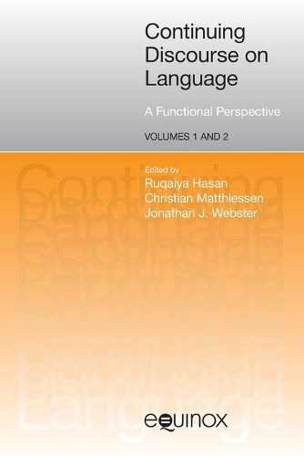 Cover image for Continuing Discourse on Language: A Functional Perspective