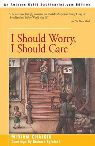 Cover image for I Should Worry, I Should Care