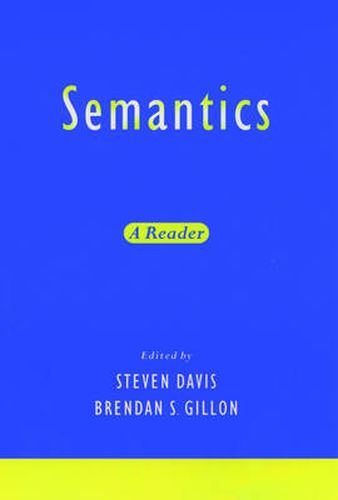 Cover image for Semantics: A Reader