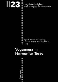 Cover image for Vagueness in Normative Texts