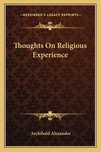 Cover image for Thoughts on Religious Experience