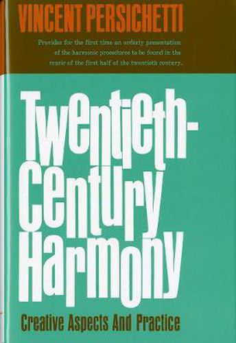 Cover image for Twentieth Century Harmony