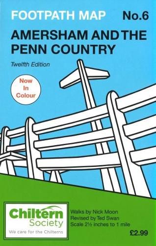 Cover image for Chiltern Society Footpath Map No. 6 - Amersham and the Penn Country