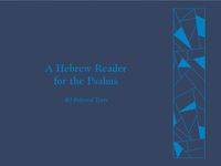 Cover image for A Hebrew Reader for the Psalms: 40 Beloved Texts