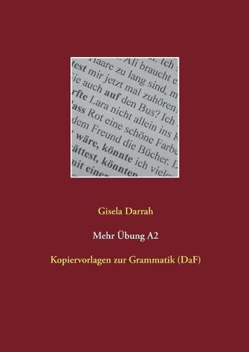 Cover image for Mehr UEbung A2: Kopiervorlagen zur Grammatik (DaF)