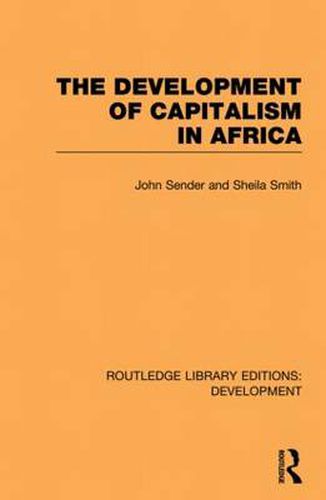 Cover image for The Development of Capitalism in Africa