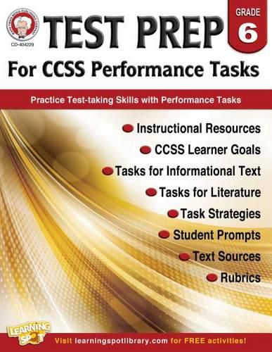 Cover image for Test Prep for Ccss Performance Tasks, Grade 6