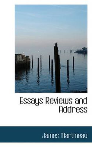 Cover image for Essays Reviews and Address