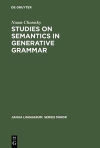 Cover image for Studies on Semantics in Generative Grammar