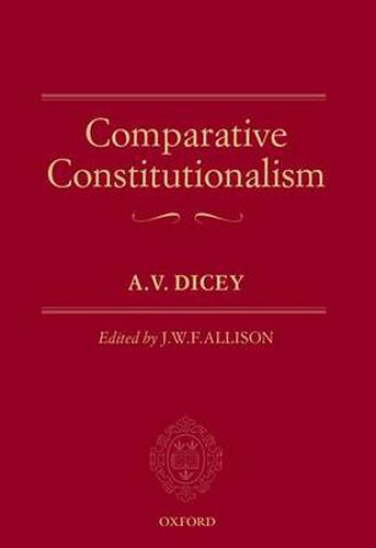 Cover image for Comparative Constitutionalism