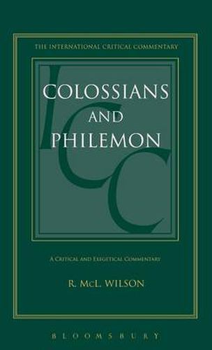 Cover image for Colossians and Philemon (ICC)