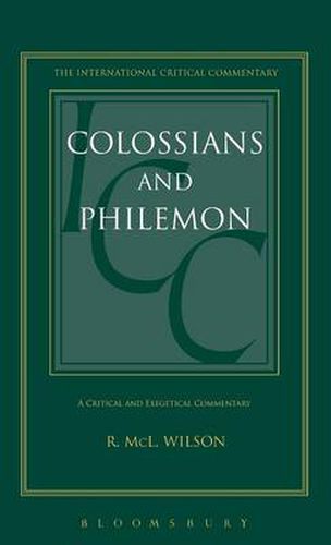 Colossians and Philemon (ICC)