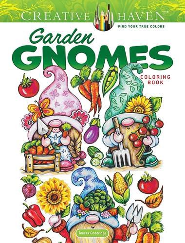 Cover image for Creative Haven Garden Gnomes Coloring Book